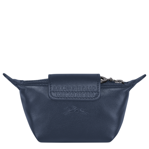 Longchamp Le Pliage Cuir Leather Men's Coin Purses Blue | 607-ZOFJLM