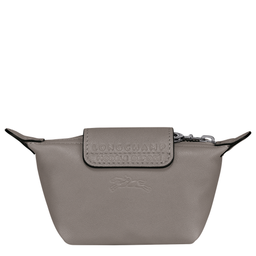 Longchamp Le Pliage Cuir Leather Men's Coin Purses Grey | 841-SJMWLO