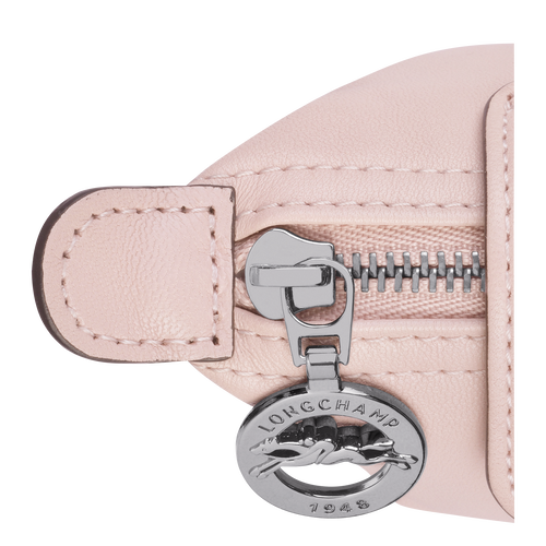 Longchamp Le Pliage Cuir Leather Men's Coin Purses Pink | 875-NPFUAI