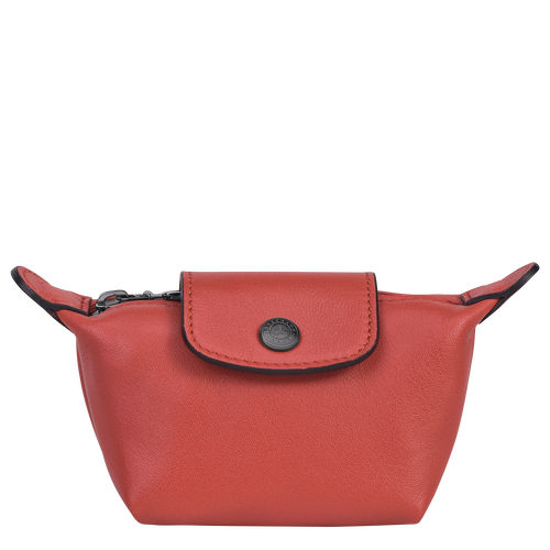 Longchamp Le Pliage Cuir Leather Women\'s Coin Purses Orange | 053-DVFPMO