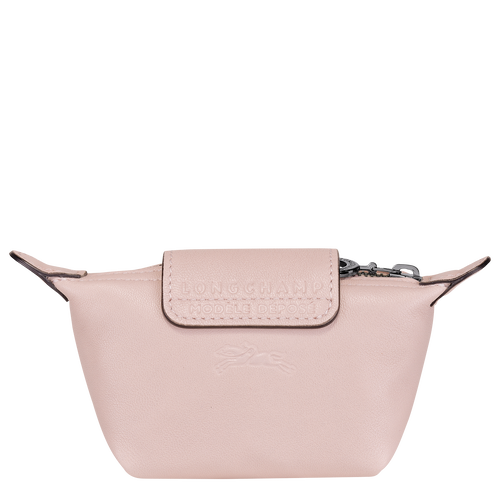 Longchamp Le Pliage Cuir Leather Women's Coin Purses Pink | 053-ZPCNXW