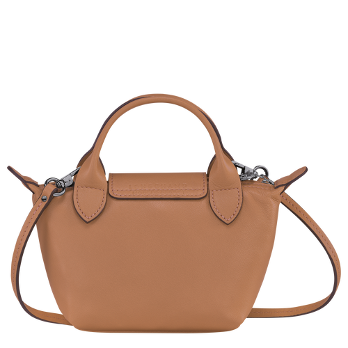 Longchamp Le Pliage Cuir Leather Women's Crossbody Bags Beige | 085-KFZBYC