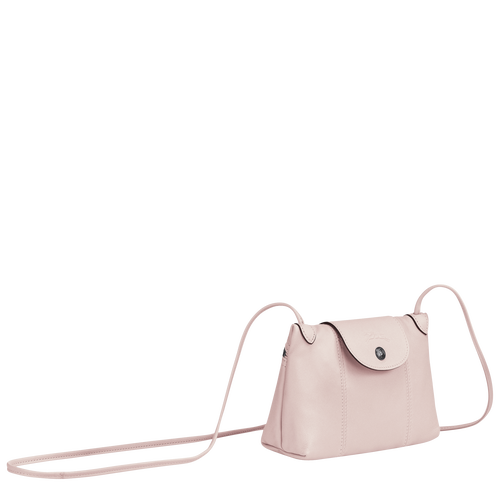 Longchamp Le Pliage Cuir Leather Women's Crossbody Bags Pink | 173-UFMALY