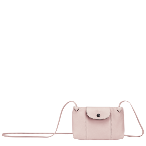 Longchamp Le Pliage Cuir Leather Women\'s Crossbody Bags Pink | 173-UFMALY