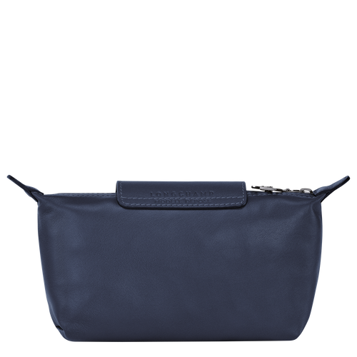 Longchamp Le Pliage Cuir Leather Women's Pouches Blue | 174-EAQPUF