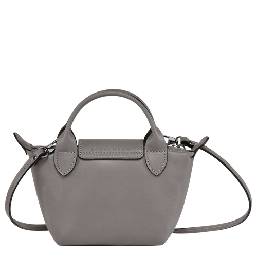 Longchamp Le Pliage Cuir Leather Women's Crossbody Bags Grey | 280-CIBTDG