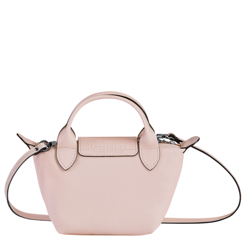 Longchamp Le Pliage Cuir Leather Women's Crossbody Bags Pink | 602-JOXKMZ