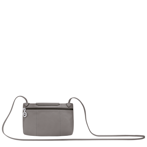 Longchamp Le Pliage Cuir Leather Women's Crossbody Bags Grey | 607-IXYGSK