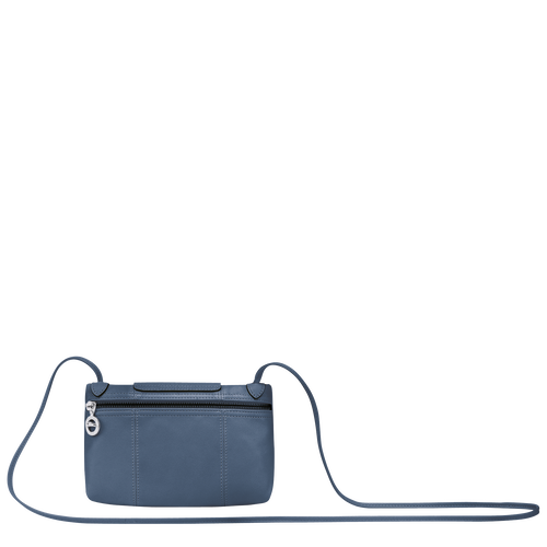 Longchamp Le Pliage Cuir Leather Women's Crossbody Bags Blue | 632-VQOEZC