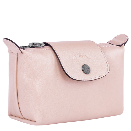 Longchamp Le Pliage Cuir Leather Women's Pouches Pink | 986-JNQTYM