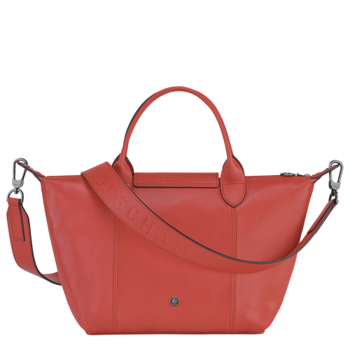 Longchamp Le Pliage Cuir S Leather Women's Top-handle Bags Orange | 042-FPTKLX