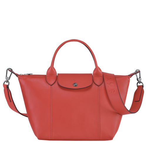 Longchamp Le Pliage Cuir S Leather Women\'s Top-handle Bags Orange | 042-FPTKLX