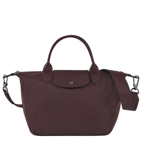 Longchamp Le Pliage Cuir S Leather Women\'s Top-handle Bags Red | 087-CVYPBN