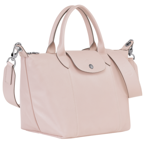 Longchamp Le Pliage Cuir S Leather Women's Top-handle Bags Pink | 632-PZUHDF