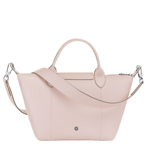 Longchamp Le Pliage Cuir S Leather Women's Top-handle Bags Pink | 632-PZUHDF