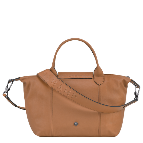 Longchamp Le Pliage Cuir S Leather Women's Top-handle Bags Beige | 748-OFKBRX