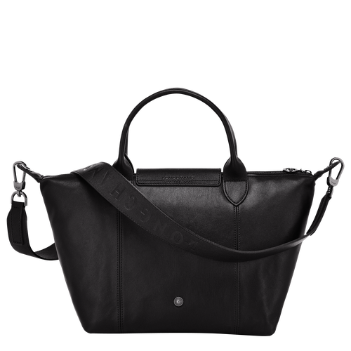 Longchamp Le Pliage Cuir S Leather Women's Top-handle Bags Black | 769-CXJGVU