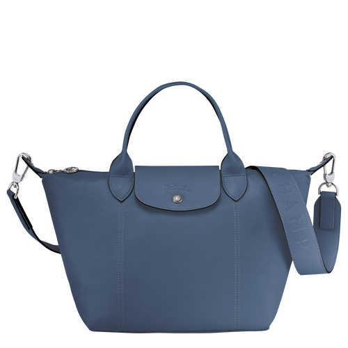 Longchamp Le Pliage Cuir S Leather Women\'s Top-handle Bags Blue | 953-DECRUB