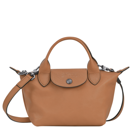 Longchamp Le Pliage Cuir XS Leather Women\'s Top-handle Bags Beige | 146-IORCJQ