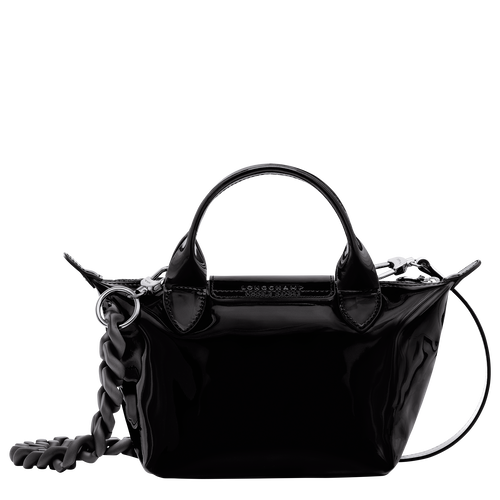 Longchamp Le Pliage Cuir XS Leather Women's Mini Bag Black | 462-OPVGHY