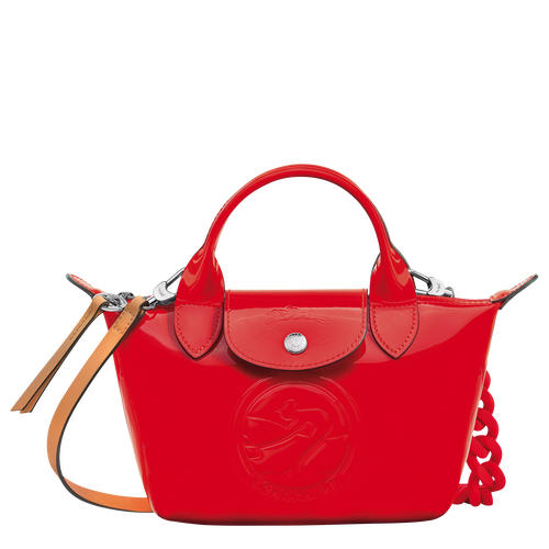 Longchamp Le Pliage Cuir XS Leather Women\'s Top-handle Bags Red | 470-KWRUNM