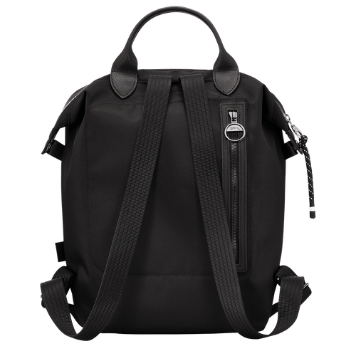 Longchamp Le Pliage Energy Canvas, Recycled canvas Women's Backpacks Black | 163-XMUANO