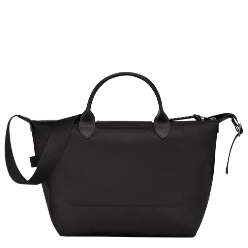 Longchamp Le Pliage Energy M Canvas, Recycled canvas Women's Top-handle Bags Black | 046-JETCUO