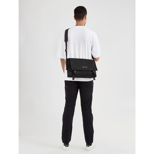 Longchamp Le Pliage Energy M Canvas, Recycled canvas Men's Crossbody Bags Black | 614-FNBOTQ