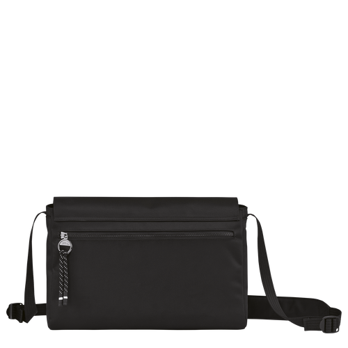 Longchamp Le Pliage Energy M Canvas, Recycled canvas Men's Crossbody Bags Black | 614-FNBOTQ