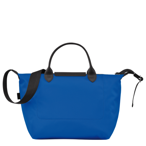 Longchamp Le Pliage Energy M Canvas, Recycled canvas Men's Handbag Blue | 790-DHWONB