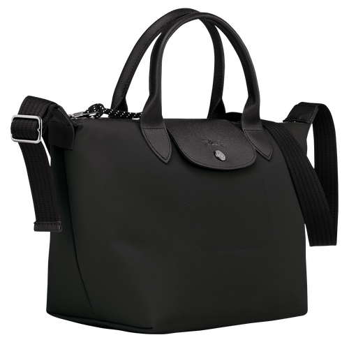 Longchamp Le Pliage Energy S Canvas, Recycled canvas Women's Top-handle Bags Black | 695-EPZGAD