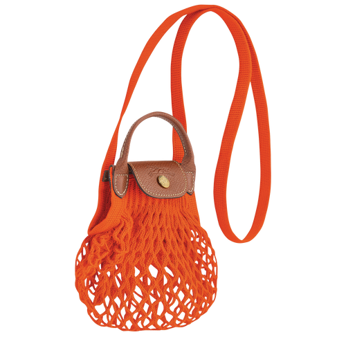 Longchamp Le Pliage Filet XS Canvas Women's Crossbody Bags Orange | 076-EWQAUC