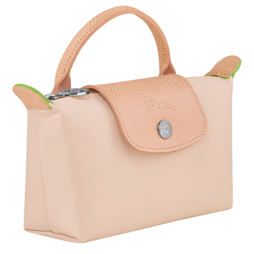 Longchamp Le Pliage Green Canvas, Recycled canvas Women's Pouches Pink | 027-XGZCDU