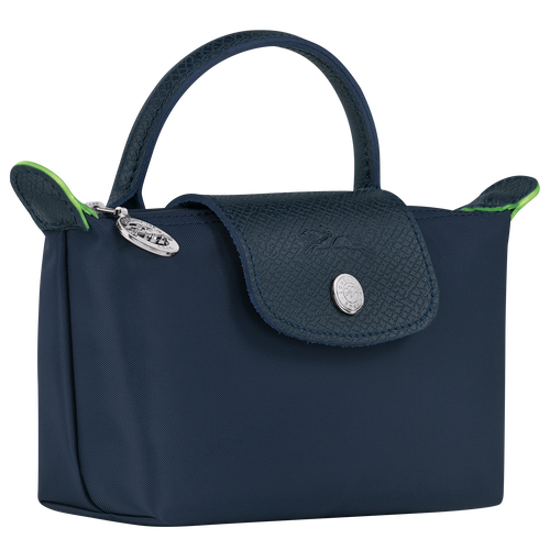 Longchamp Le Pliage Green Canvas, Recycled canvas Women's Pouches Blue | 135-LGYTCO