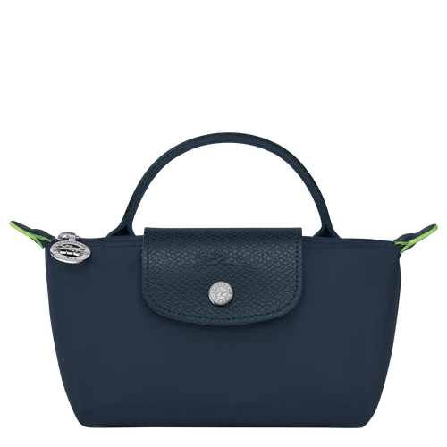 Longchamp Le Pliage Green Canvas, Recycled canvas Women\'s Pouches Blue | 135-LGYTCO