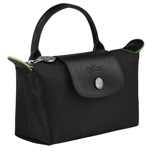 Longchamp Le Pliage Green Canvas, Recycled canvas Women's Pouches Black | 146-VBKQUR