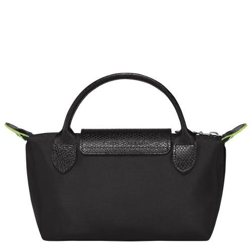 Longchamp Le Pliage Green Canvas, Recycled canvas Women's Pouches Black | 146-VBKQUR