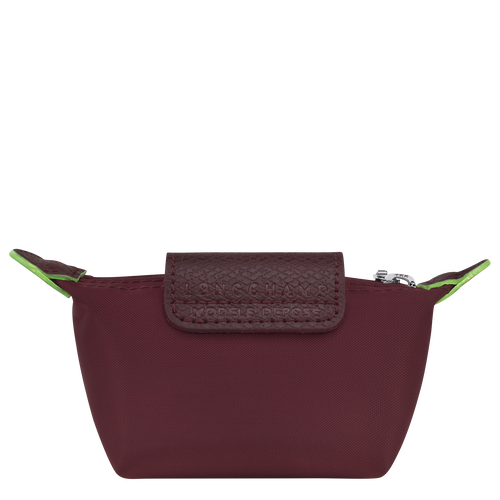 Longchamp Le Pliage Green Canvas, Recycled canvas Men's Coin Purses Red | 162-QWCHVL