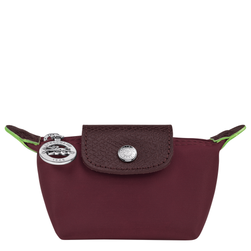 Longchamp Le Pliage Green Canvas, Recycled canvas Men\'s Coin Purses Red | 162-QWCHVL