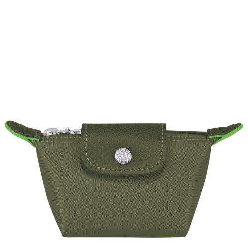 Longchamp Le Pliage Green Canvas, Recycled canvas Women\'s Coin Purses Green | 529-QRTZMH