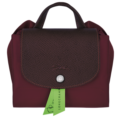 Longchamp Le Pliage Green Canvas, Recycled canvas Women's Backpacks Red | 538-MATDYE