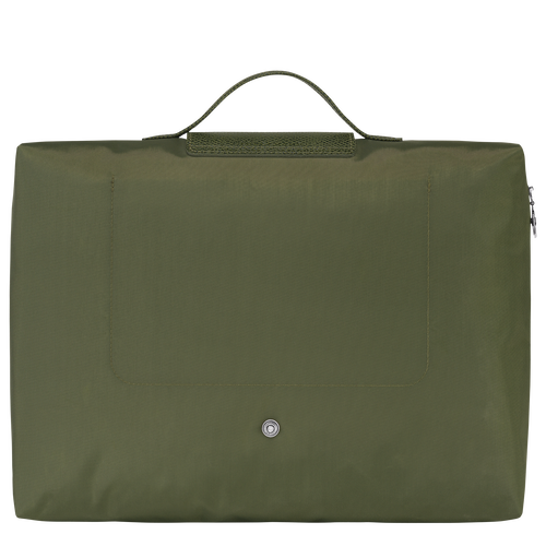 Longchamp Le Pliage Green Canvas, Recycled canvas Men's Briefcase Green | 598-WOJZDR