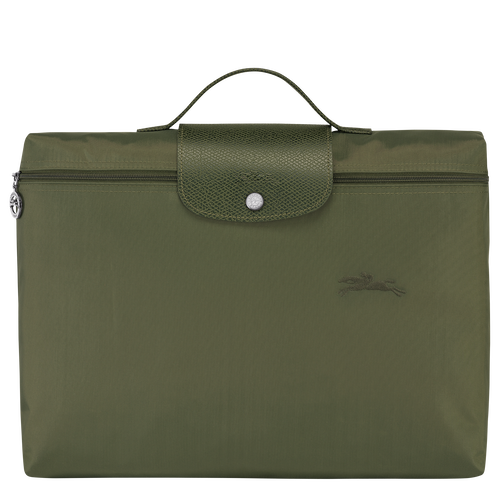 Longchamp Le Pliage Green Canvas, Recycled canvas Men\'s Briefcase Green | 598-WOJZDR