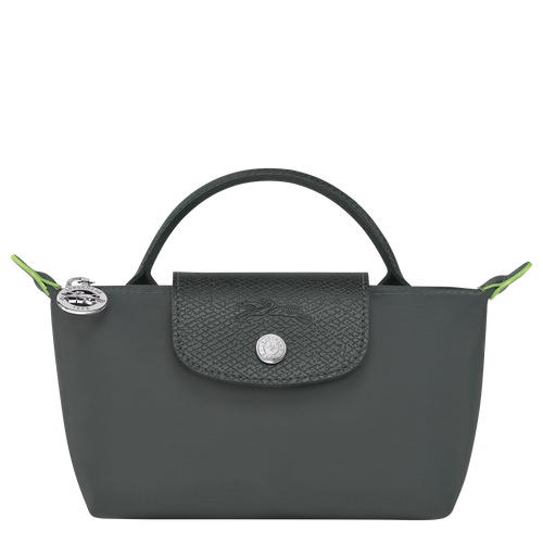 Longchamp Le Pliage Green Canvas, Recycled canvas Women\'s Pouches Grey | 628-VLRCDW