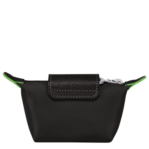 Longchamp Le Pliage Green Canvas, Recycled canvas Women's Coin Purses Black | 637-TWMEZC