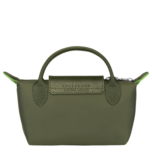 Longchamp Le Pliage Green Canvas, Recycled canvas Women's Pouches Green | 673-TCEOYR