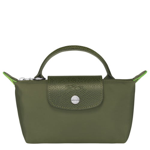 Longchamp Le Pliage Green Canvas, Recycled canvas Women\'s Pouches Green | 673-TCEOYR