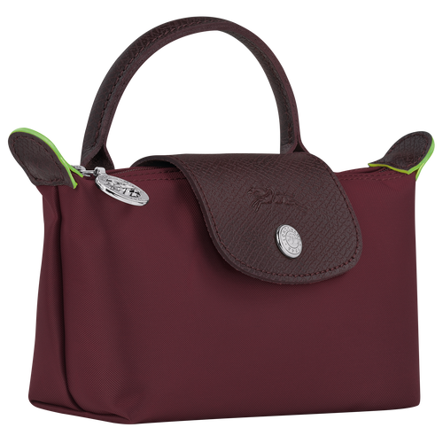 Longchamp Le Pliage Green Canvas, Recycled canvas Women's Pouches Red | 741-PUFAHX