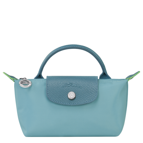 Longchamp Le Pliage Green Canvas, Recycled canvas Women\'s Pouches Blue | 793-DUWGTL