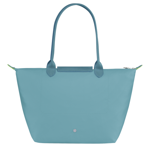 Longchamp Le Pliage Green L Canvas, Recycled canvas Women's Shoulder Bags Blue | 041-ICFGRB